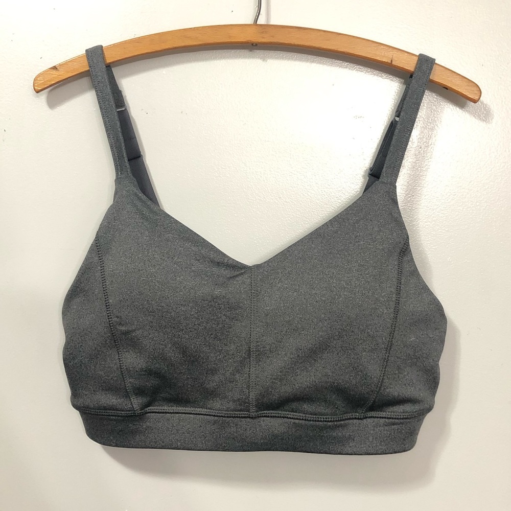Gray Sports Bra